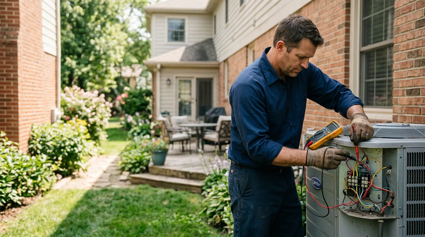 HVAC technician working near Baldwin, MI